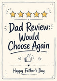 Load image into Gallery viewer, Fathers Day - Personalised Card — with punch holes
