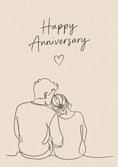 Load image into Gallery viewer, Anniversary - Personalised Card — with punch holes