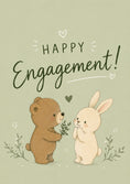 Load image into Gallery viewer, Engagement - Personalised Card — with punch holes