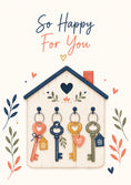 Load image into Gallery viewer, New Home - Personalised Card — with punch holes