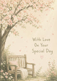 Load image into Gallery viewer, Christening - Personalised Card — with punch holes