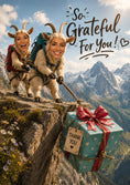 Load image into Gallery viewer, Thank You - Personalised Card — with punch holes