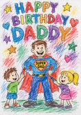 Load image into Gallery viewer, Birthdays - Personalised Card — with punch holes