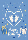 Load image into Gallery viewer, Birthdays - Personalised Card — with punch holes