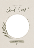 Load image into Gallery viewer, Good Luck - Personalised Card — with punch holes