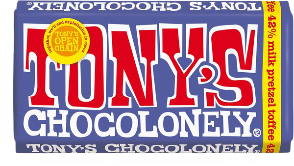 Chocolate – Dark Milk Pretzel Toffee Bar - 180g (42%, Vegetarian)