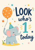 Load image into Gallery viewer, Birthdays - Personalised Card — with punch holes