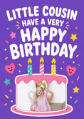 Load image into Gallery viewer, Birthdays - Personalised Card — with punch holes