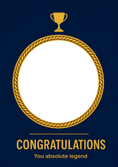 Load image into Gallery viewer, Congratulations - Personalised Card — with punch holes