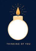Load image into Gallery viewer, Thinking Of You - Personalised Card — with punch holes