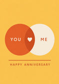Load image into Gallery viewer, Anniversary - Personalised Card — with punch holes