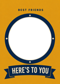 Load image into Gallery viewer, Friendship - Personalised Card — with punch holes