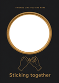 Load image into Gallery viewer, Friendship - Personalised Card — with punch holes