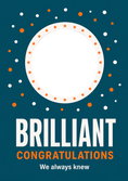 Load image into Gallery viewer, Congratulations - Personalised Card — with punch holes