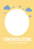 Load image into Gallery viewer, Pregnancy - Personalised Card — with punch holes