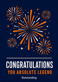 Load image into Gallery viewer, Congratulations - Personalised Card — with punch holes