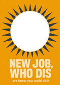 Load image into Gallery viewer, New Job - Personalised Card — with punch holes