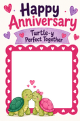 Load image into Gallery viewer, Funny Turtle-y Perfect Together Photo Upload Anniversary Card