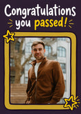 Load image into Gallery viewer, Congratulations You Passed Star Photo Upload Congratulations Card for Him