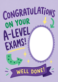 Load image into Gallery viewer, Congratulations On Your A-Level Exams Photo Upload Congratulations Card
