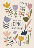 Load image into Gallery viewer, Colourful Botanical Floral Epic 19th Birthday Card
