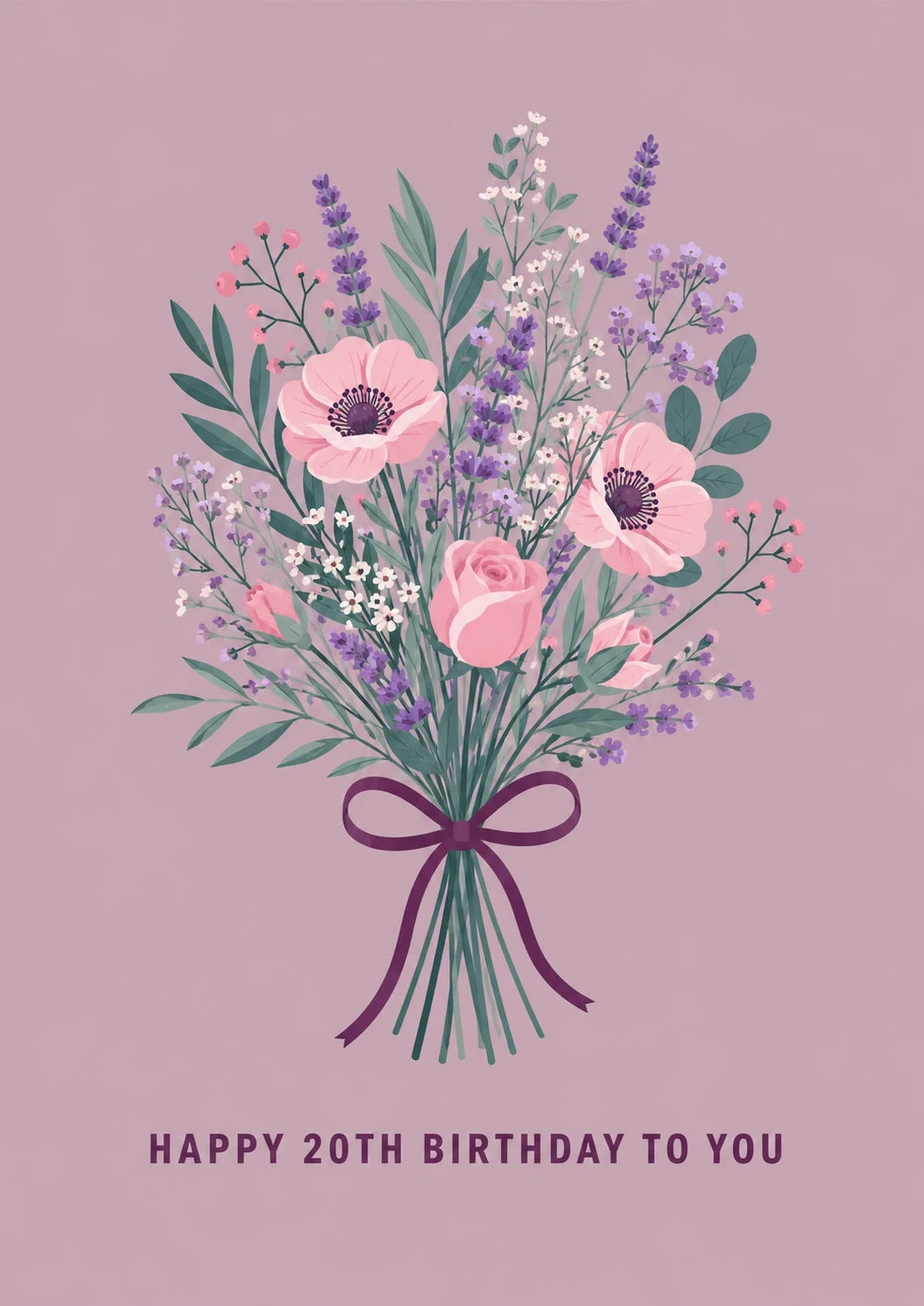 Birthdays - Personalised Card — with punch holes