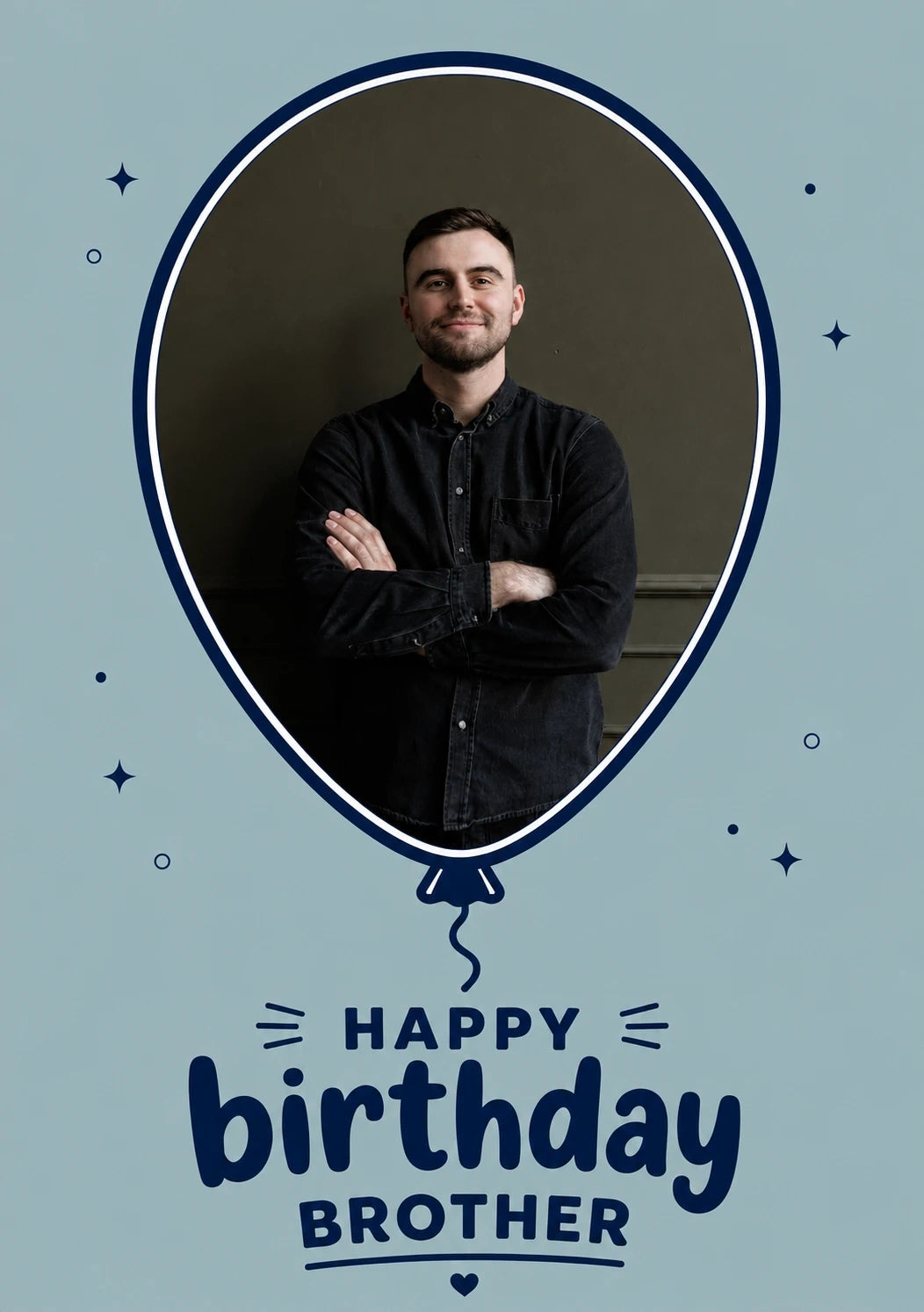Birthdays - Personalised Card — with punch holes