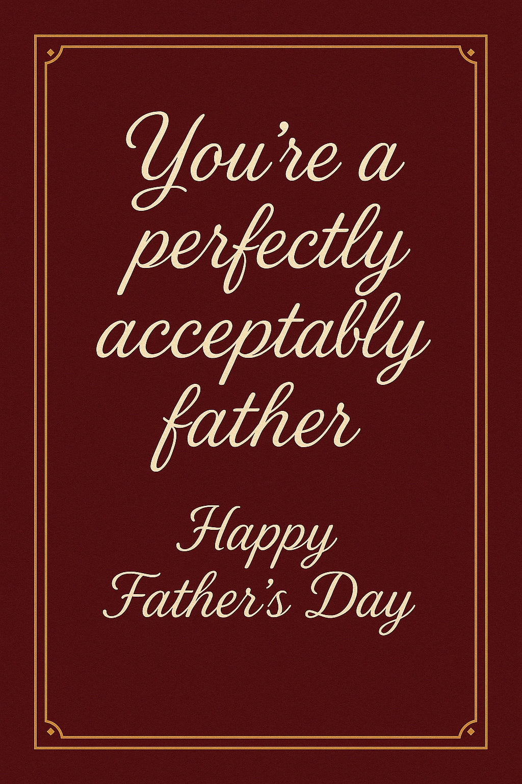 Father's Day - Personalised card