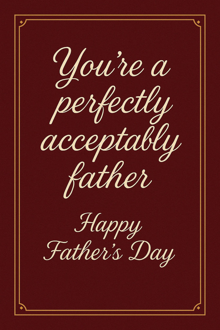 Father's Day - Personalised card