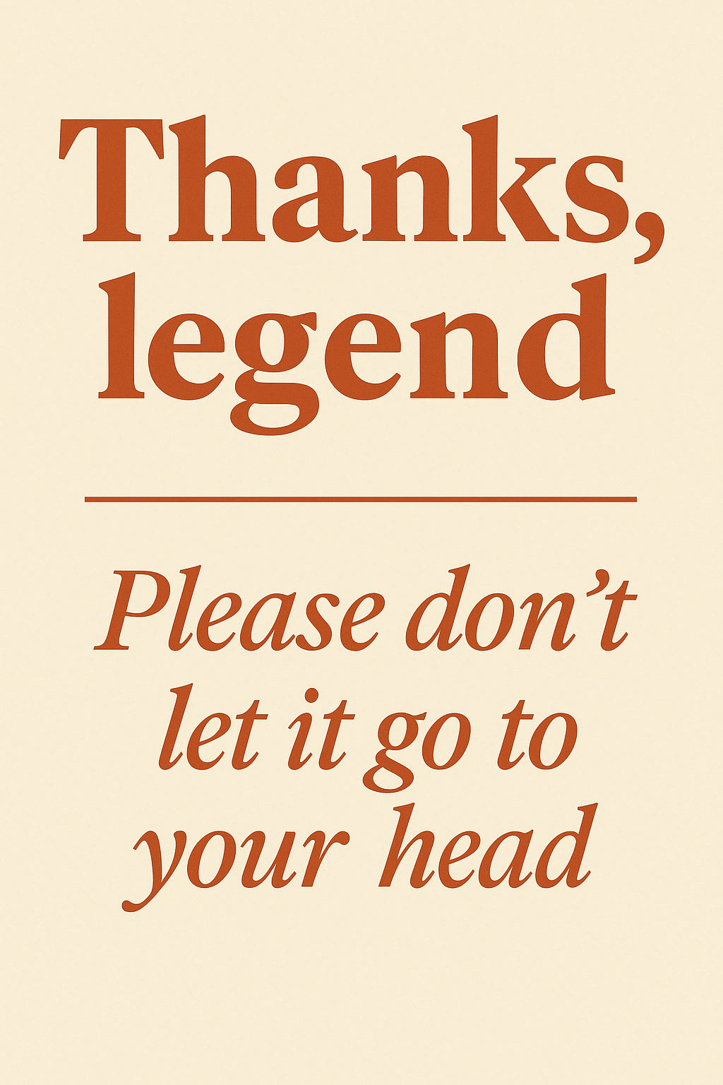 Thank You Personalised Card
