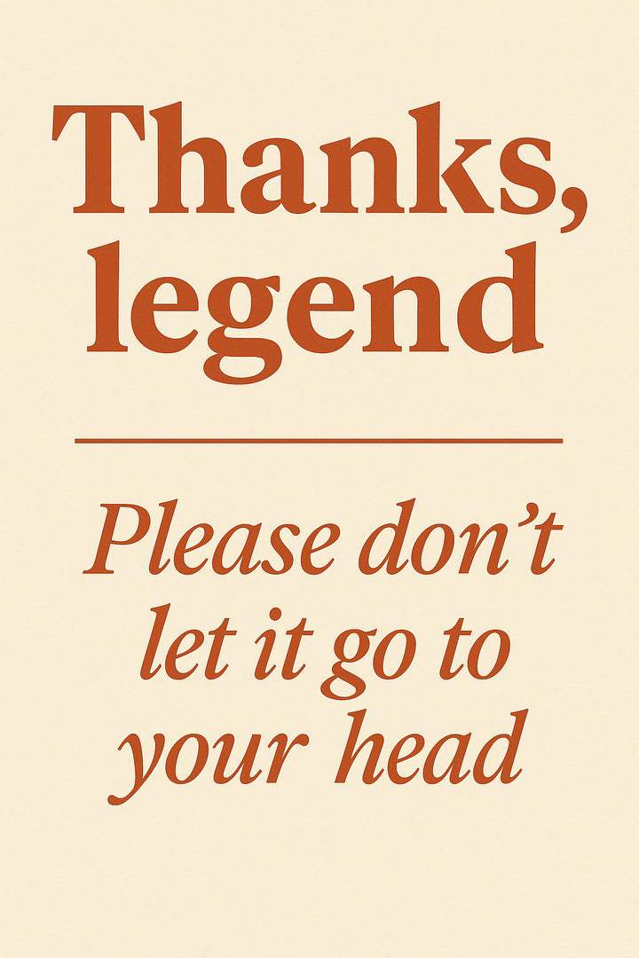 Thank You Personalised Card