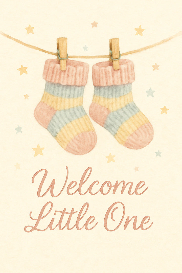 New Baby Personalised Card
