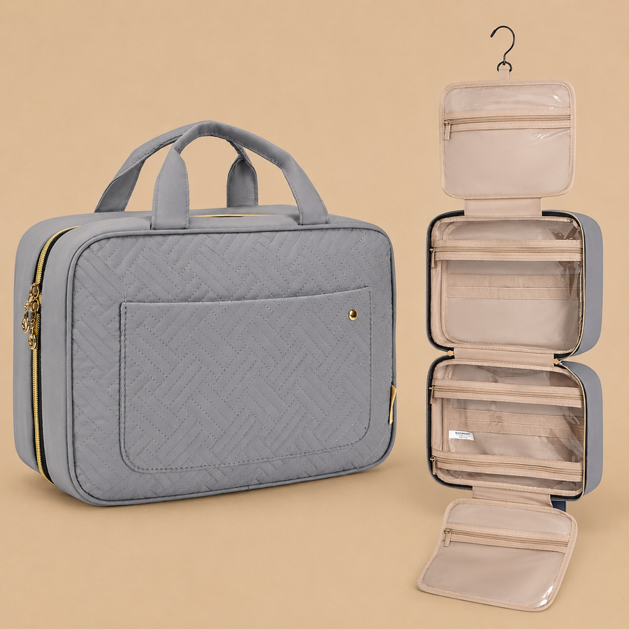 bagsmart Medium Size Hanging Toiletry Bag - Grey