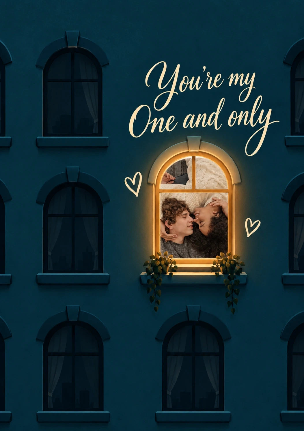 Valentine's day - Personalised Card — with punch holes