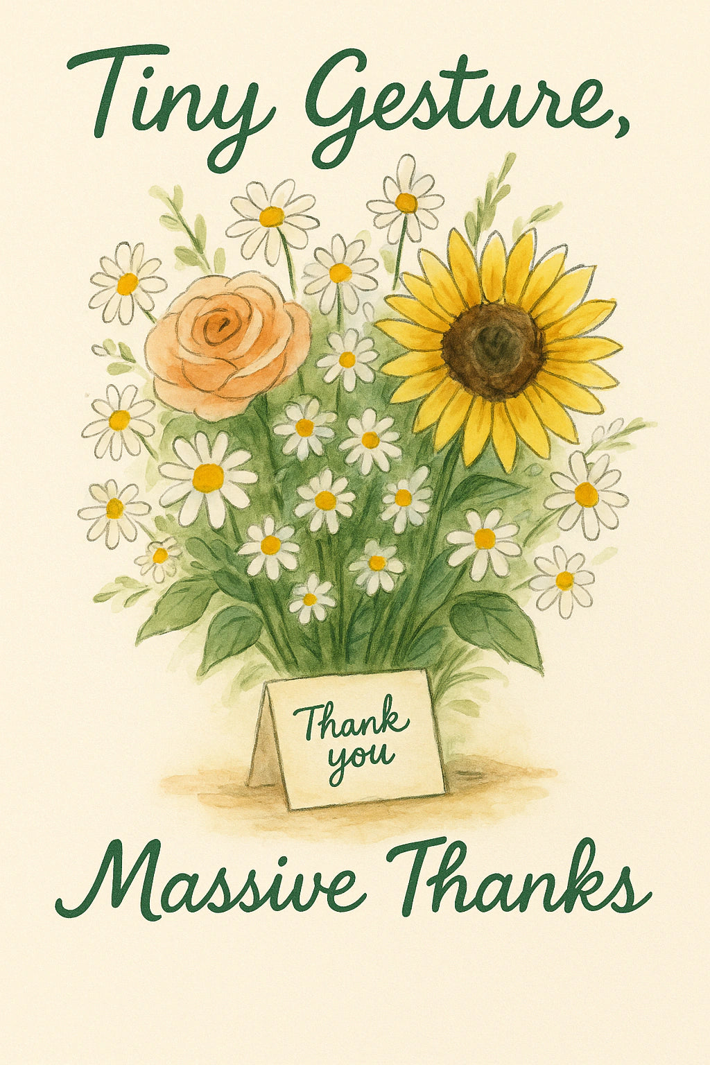 Thank You Personalised Card