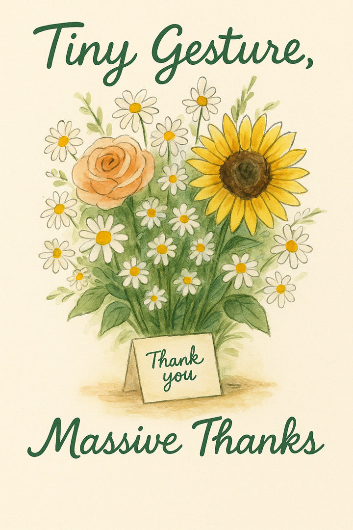Thank You Personalised Card
