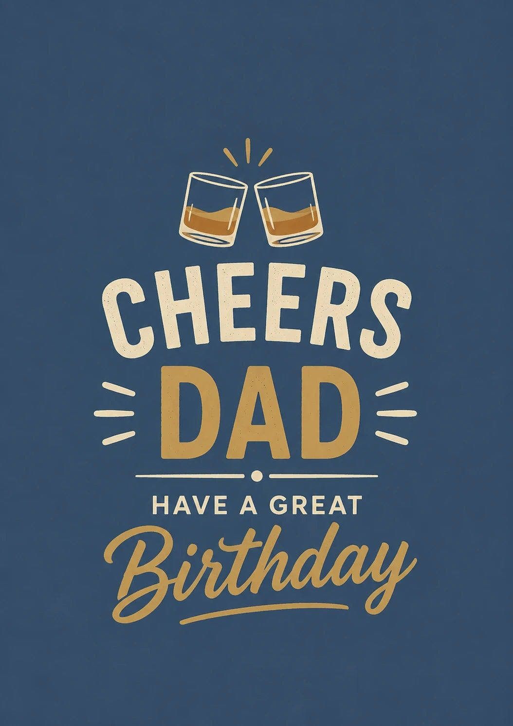 Birthdays - Personalised Card — with punch holes