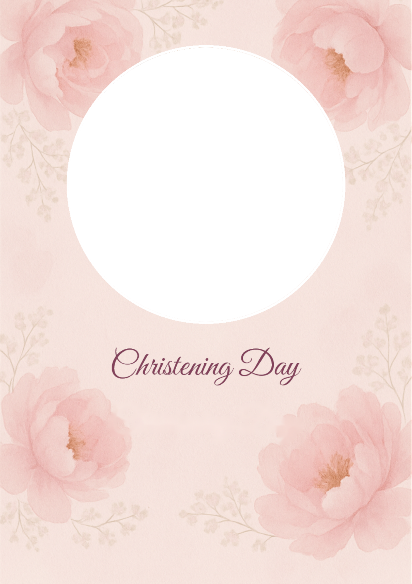 Christening - Personalised Card