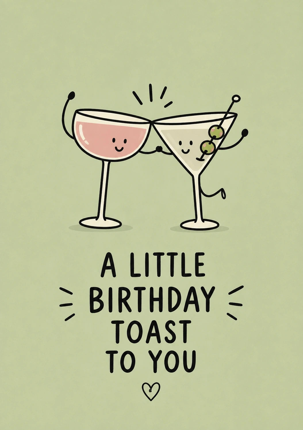 Birthdays - Personalised Card — with punch holes