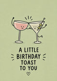 Load image into Gallery viewer, Funny Cocktail Glasses Clinking 19th Birthday Card
