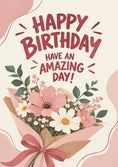 Load image into Gallery viewer, Birthdays - Personalised Card — with punch holes
