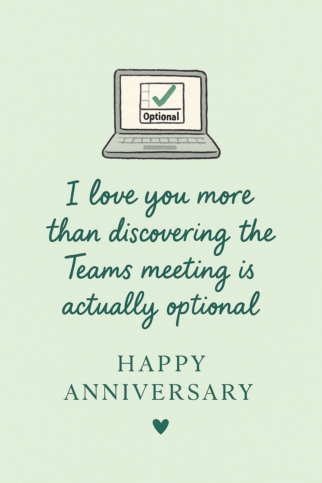 Anniversary Personalised Card