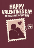 Load image into Gallery viewer, Valentine's day - Personalised Card — with punch holes
