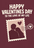 Load image into Gallery viewer, Romantic Postage Stamp Couple Valentine's Day Card for Partner
