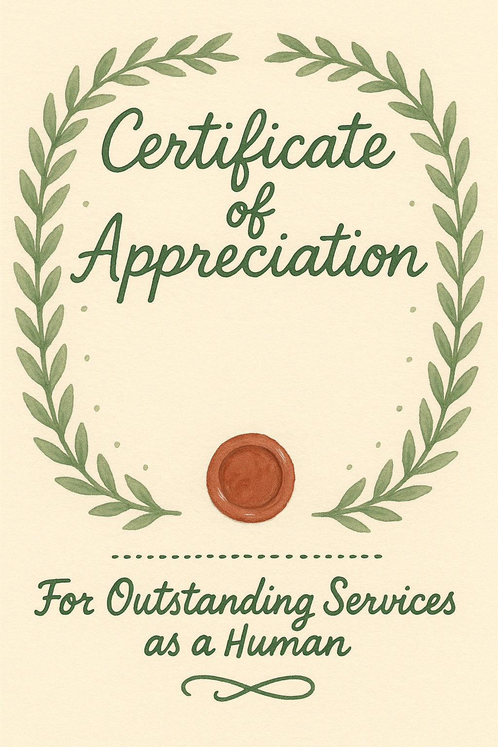 Thank You Personalised Card