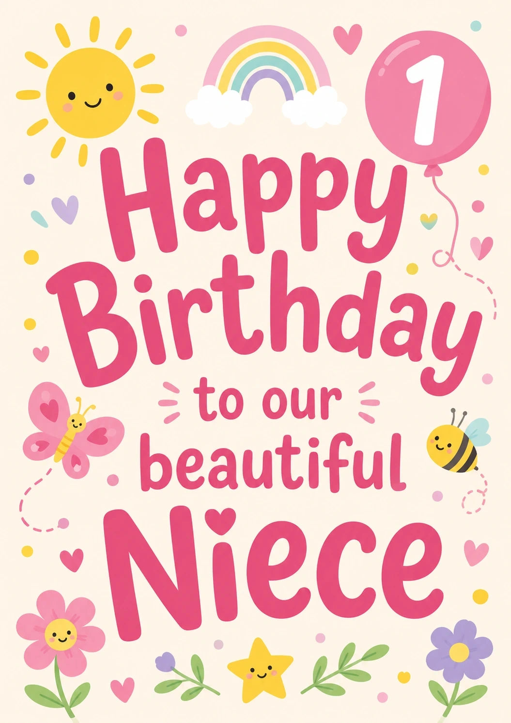 Birthdays - Personalised Card — with punch holes