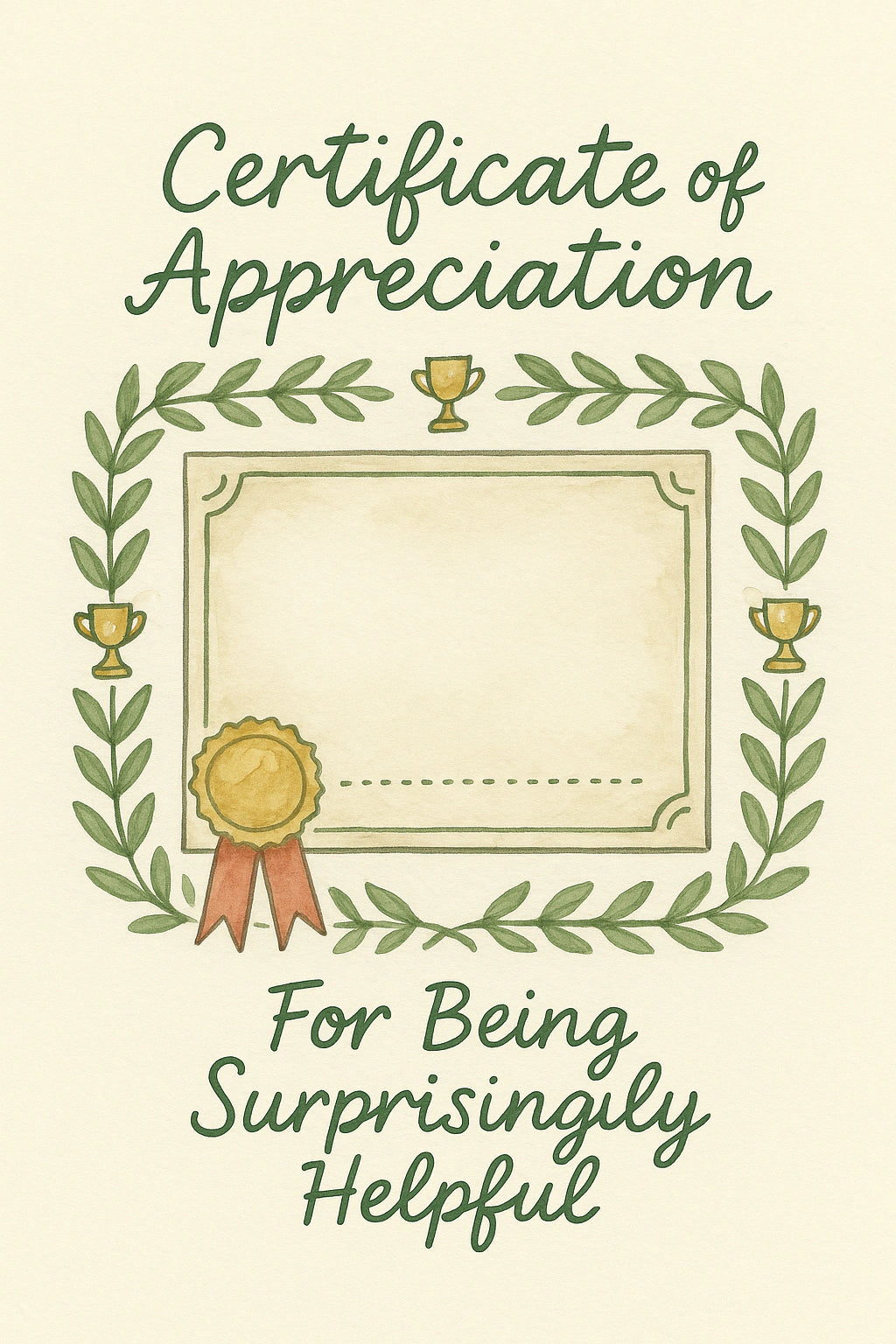 Thank You Personalised Card