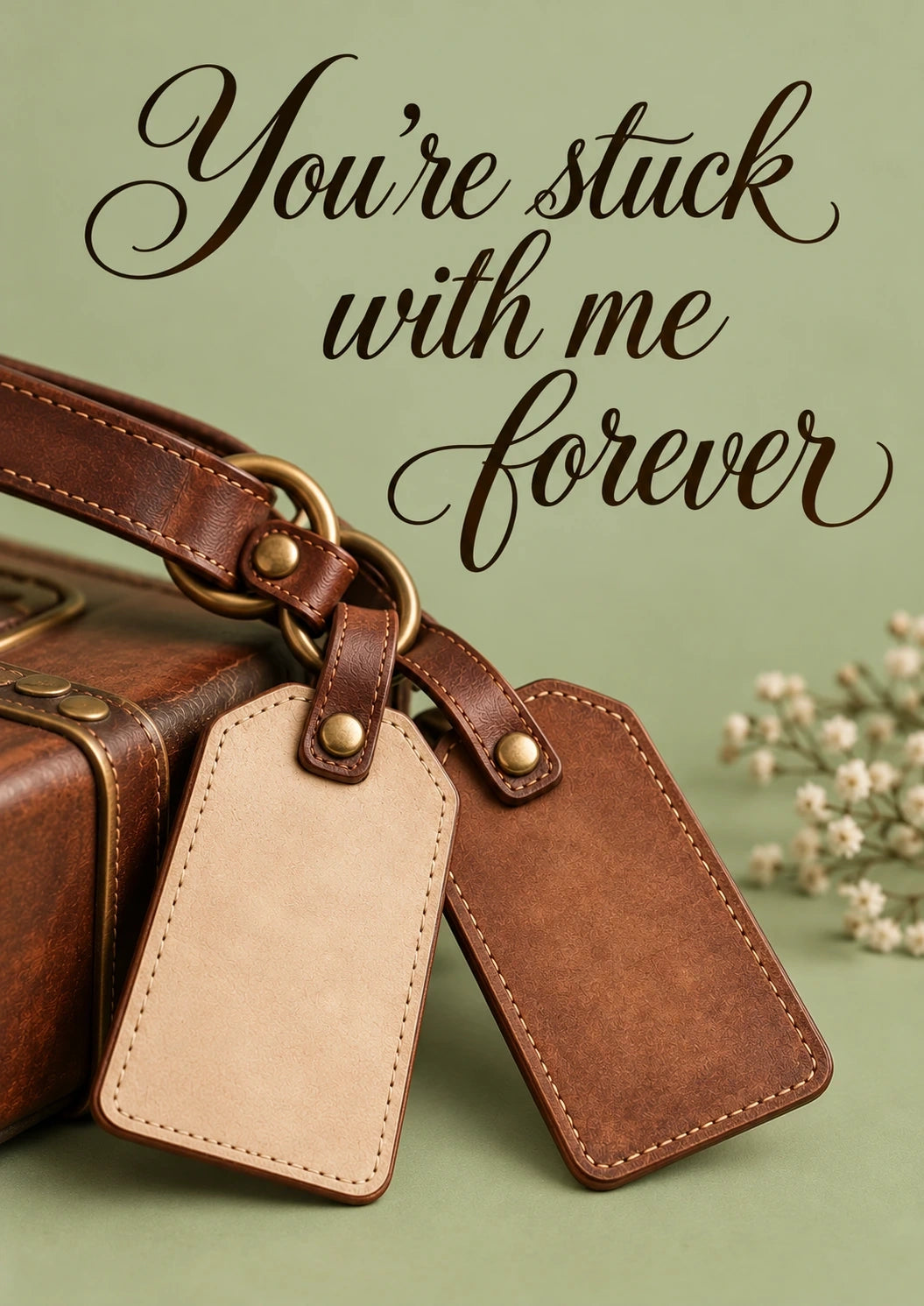 Valentine's day - Personalised Card — with punch holes