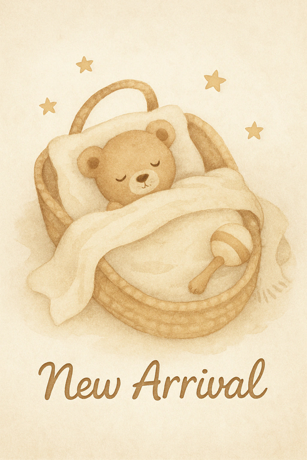 New Baby Personalised Card