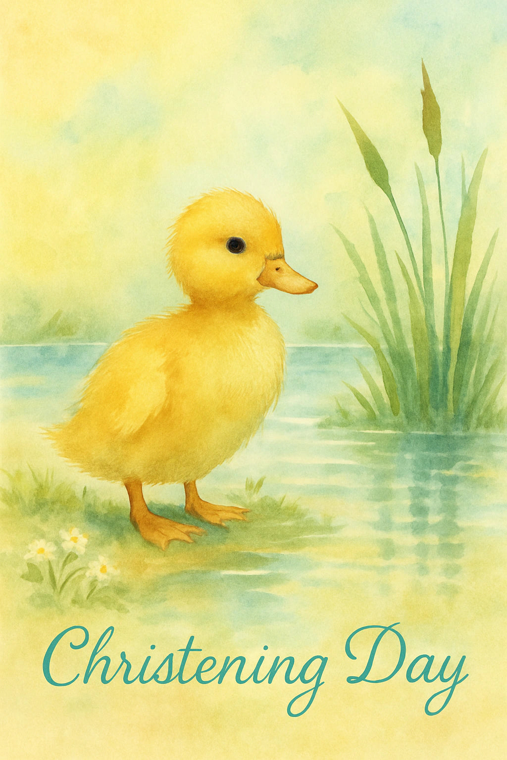 Christening Personalised Card